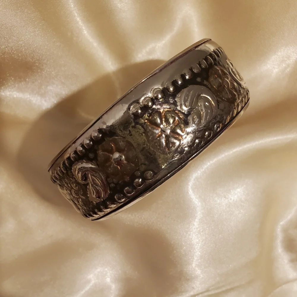 BROWN and SILVER BANGLE BRACLET